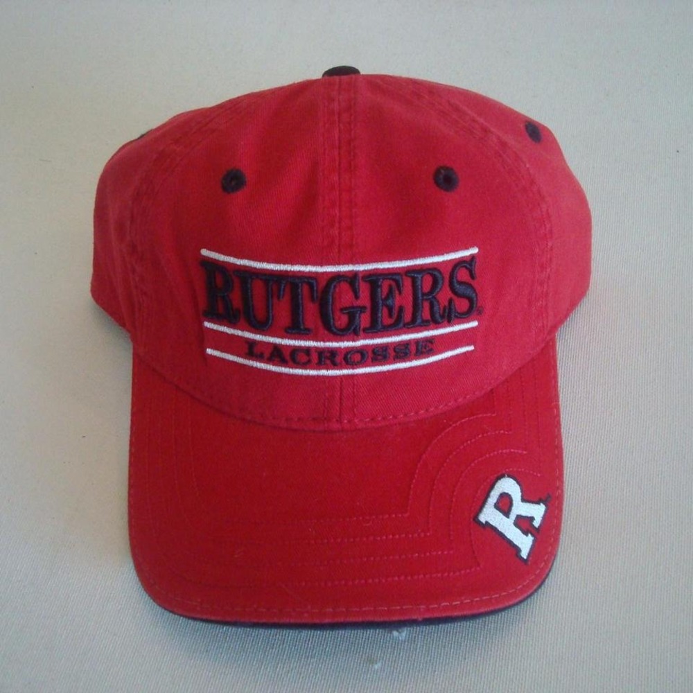 RUTGERS LACROSSE THE GAME BARS HAT CAP VINTAGE 00S Y2K‎ X1
